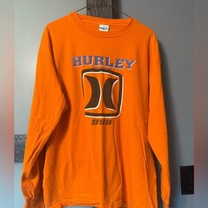 Vintage, orange and blue Hurley long sleeve tee. Barely worn! Size large.